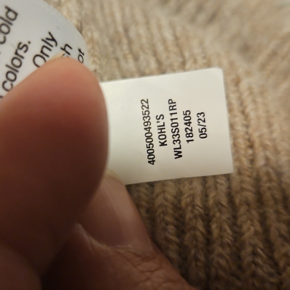 LC Lauren Conrad Floral Sweater Beige Cottagecore Knit Pullover Size S - Picture 7 of 8